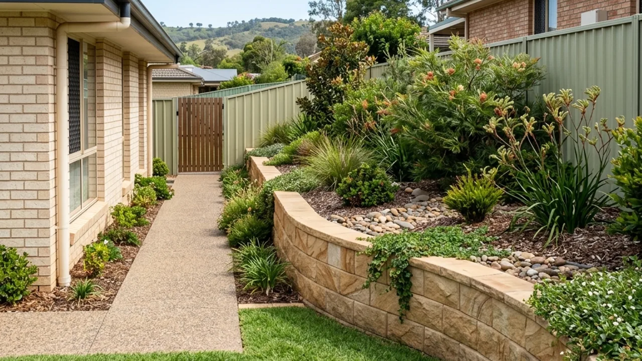 Toowoomba yard access for retaining wall enquiry planning
